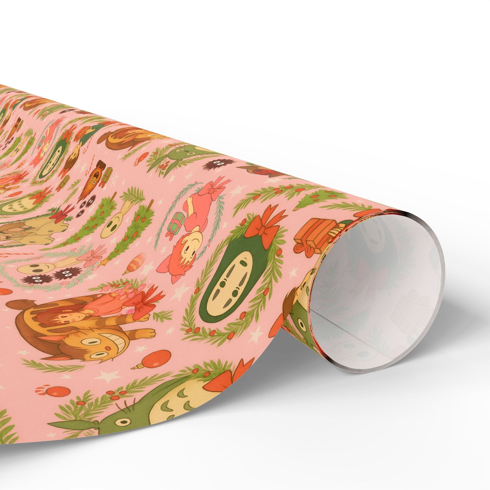 Ghibli Pink Gift Wrap - Image 2