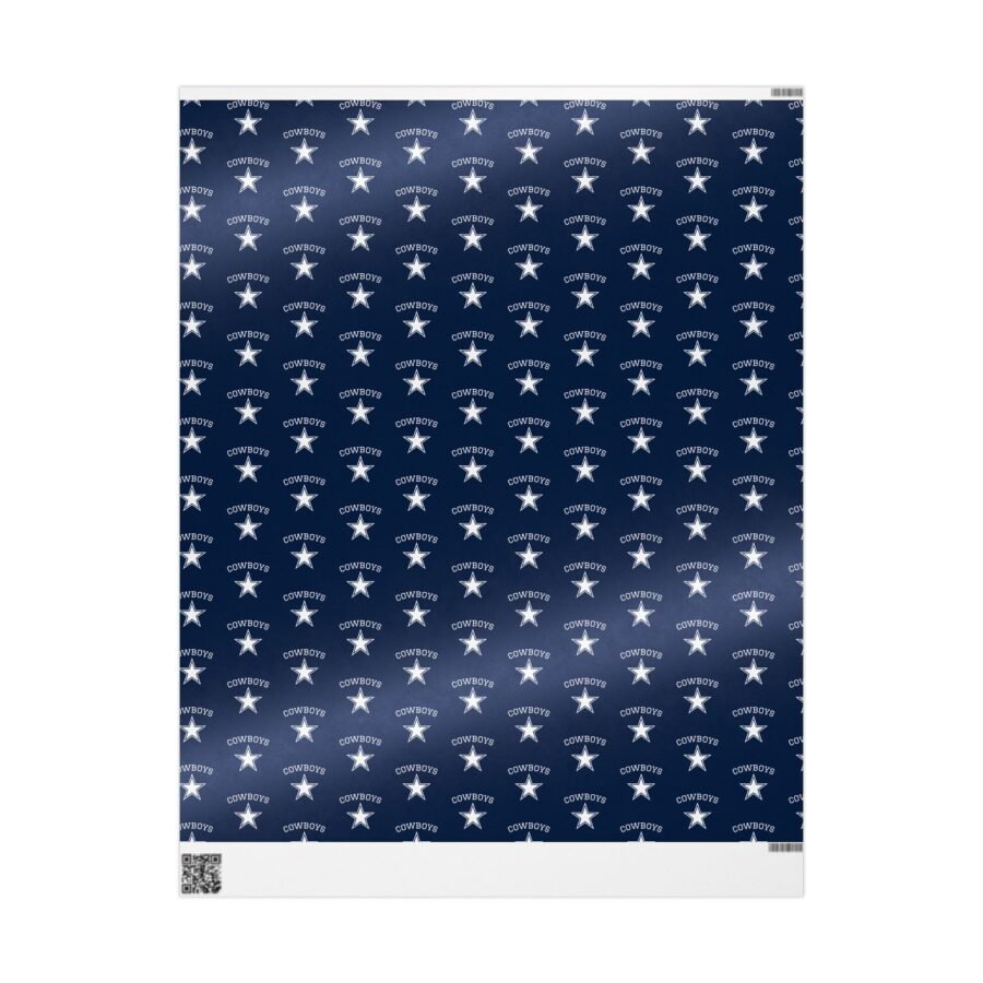 Cowboys Wrapping Paper, Dallas Cowboys Gift Wrap, Texas cowboys Holiday gift, texas football wrapping paper, dallas game day gift wrap