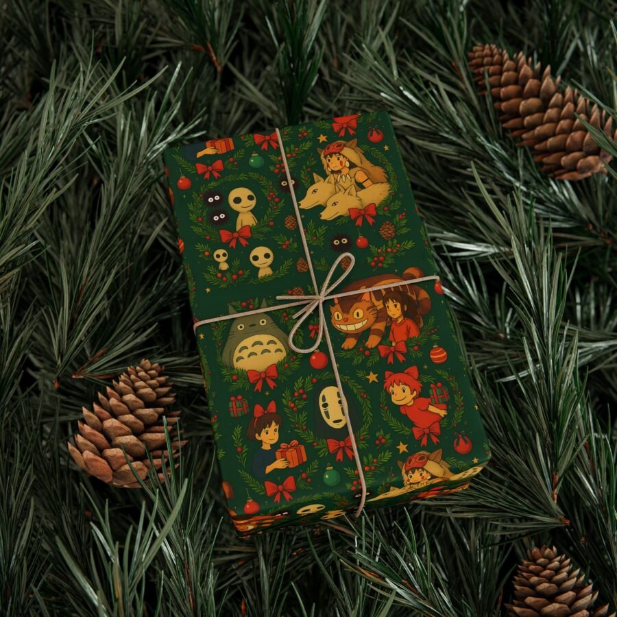Ghibli Christmas Wrapping Paper