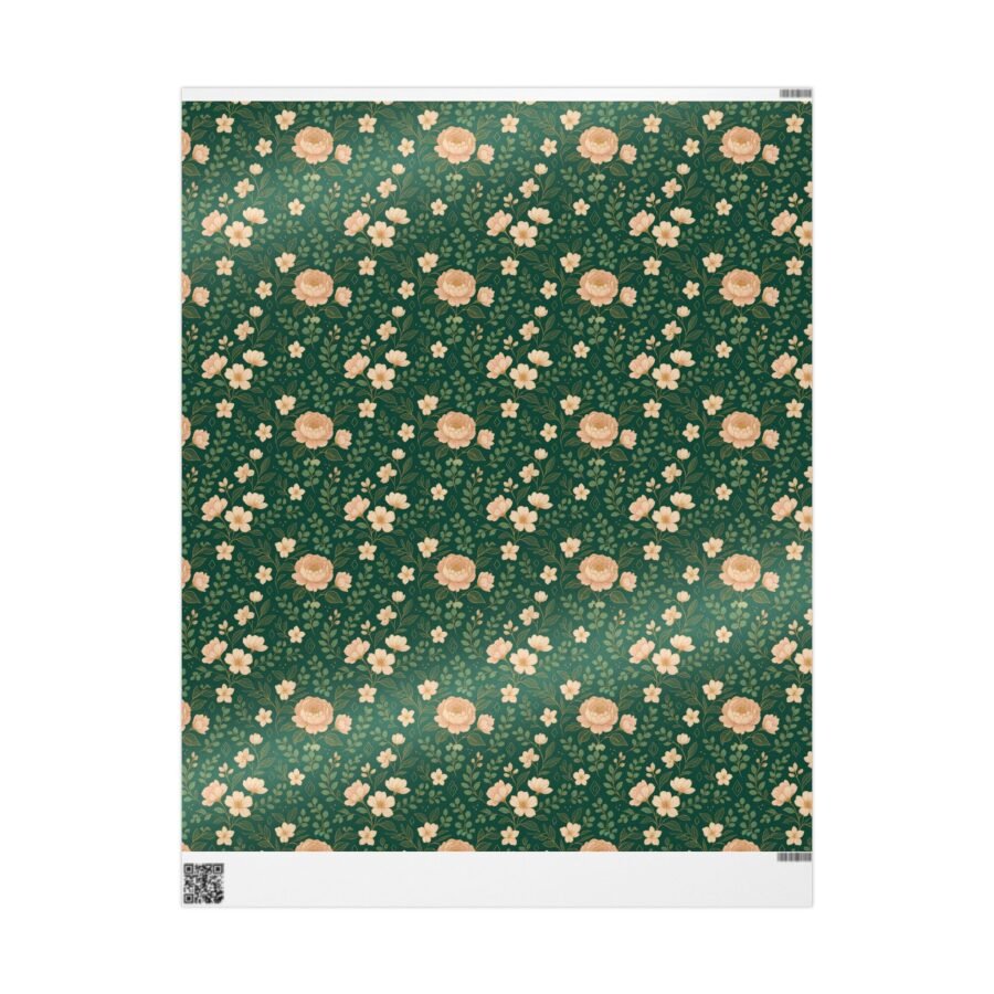 Luxe Gift Wrap Floral, Christmas Gift Wrapping Paper