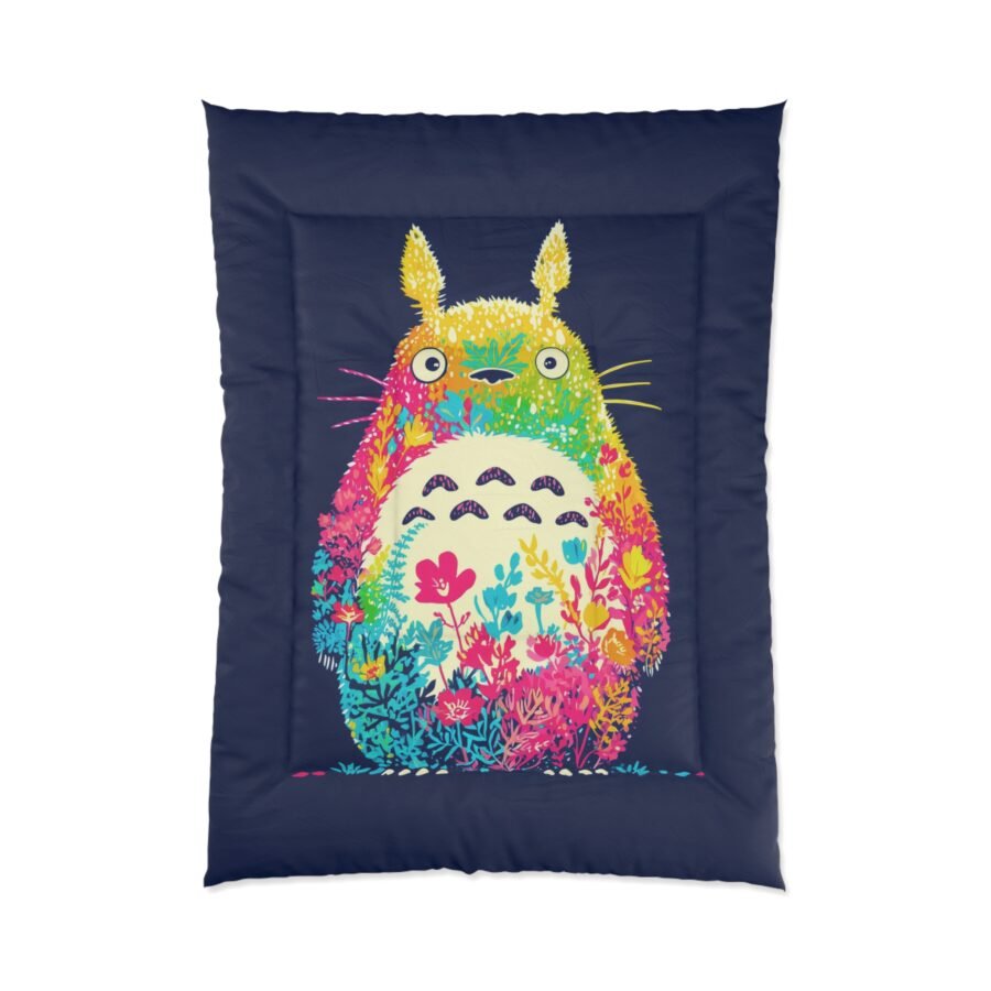 Totoro Comforter, Studio Ghibli Bedspread, My Neighbor Totoro Blanket, Ghibli bedroom Decor, Mononoke, Ponyo, Spirited Away, Kiki, Howls
