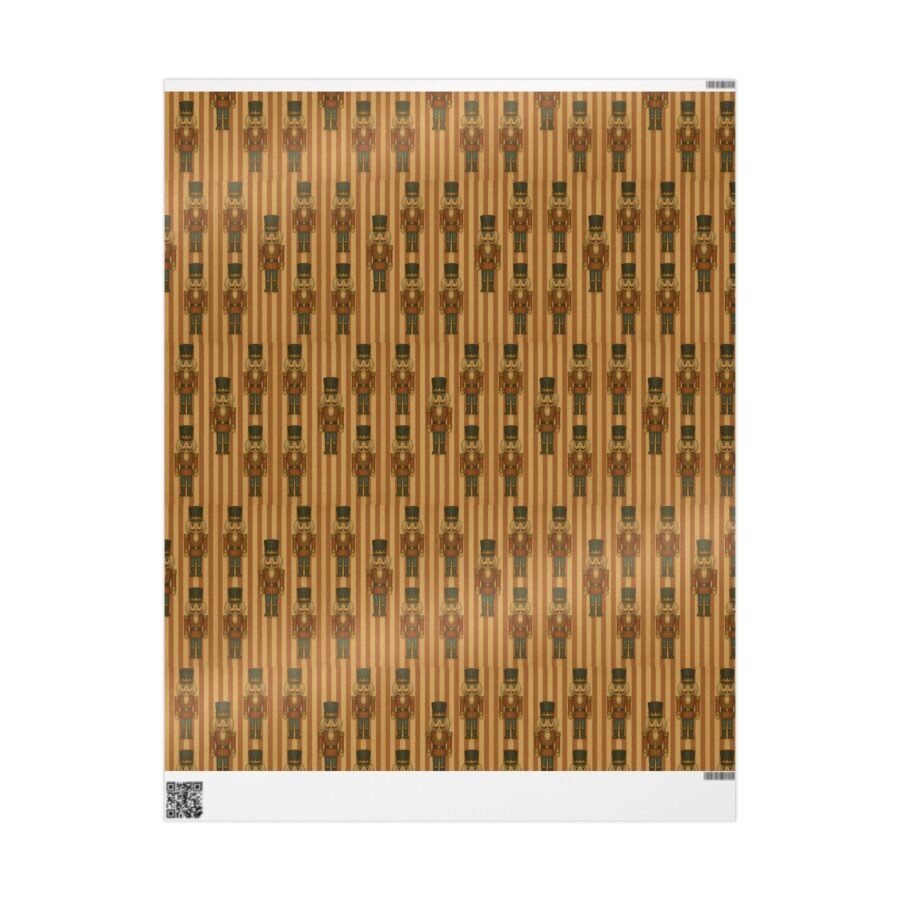Luxe Gift Wrap Nutcracker, Christmas Gift Wrapping Paper